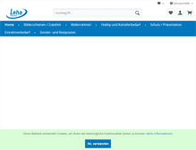 Tablet Screenshot of leha-webshop.de